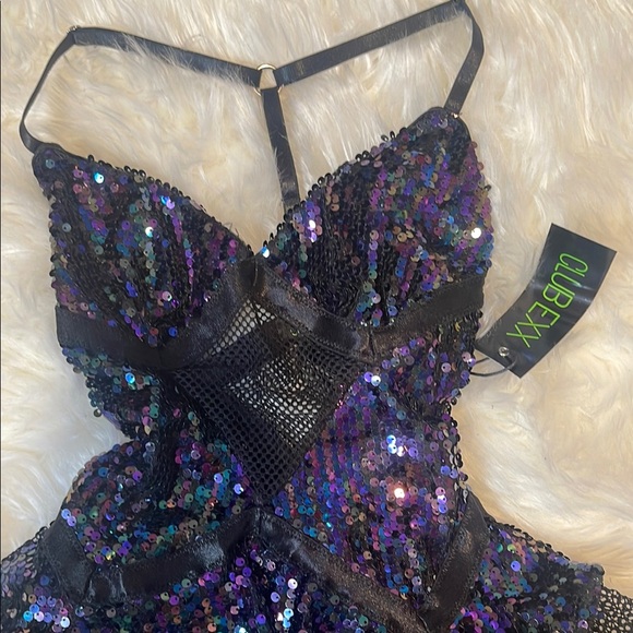 NWT Club Exx Firefly Mini Dress - Picture 3 of 9